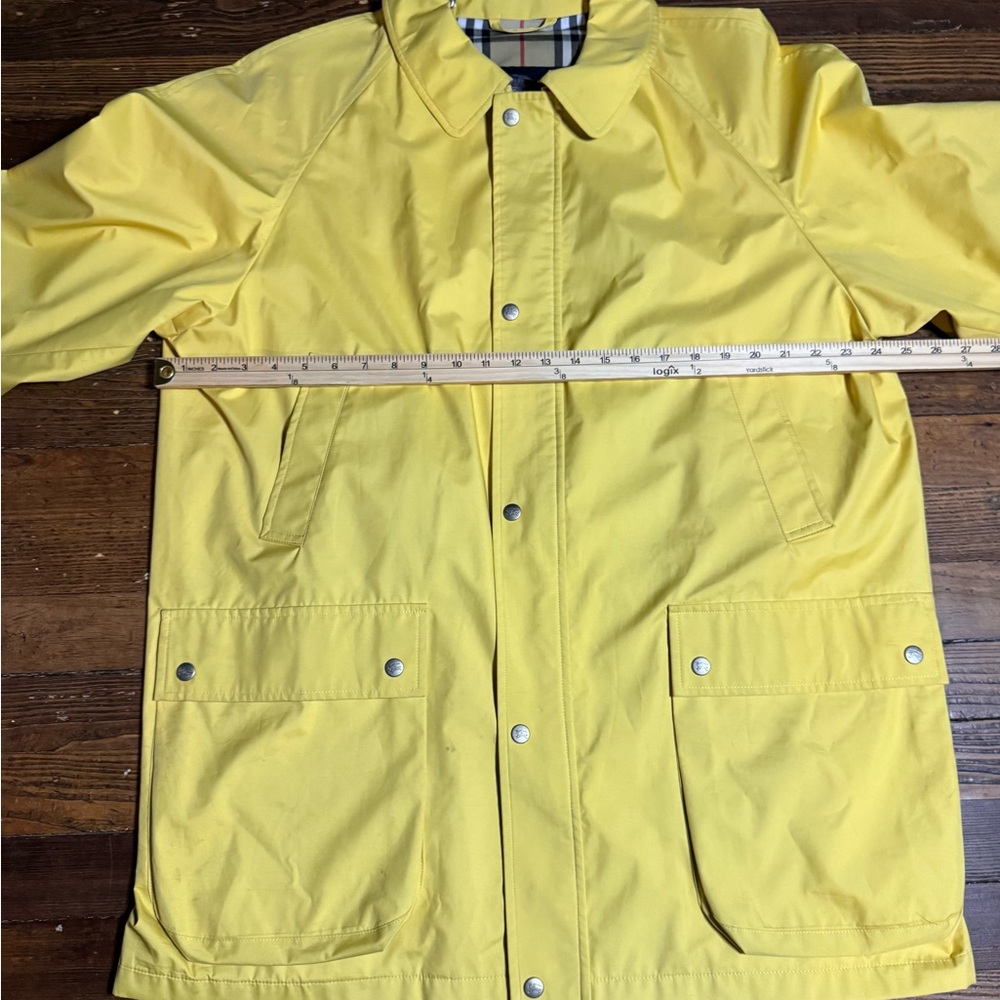 Burberry Yellow Trench coat XL Spring Rain Jacket - Picture 5 of 14